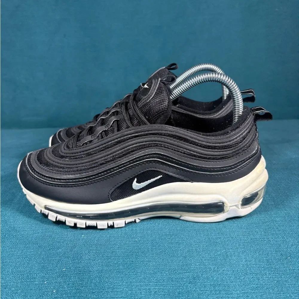 Nike Air Max 97Running Shoes Black Lace Up Sneakers Size 5.5Y/7Women